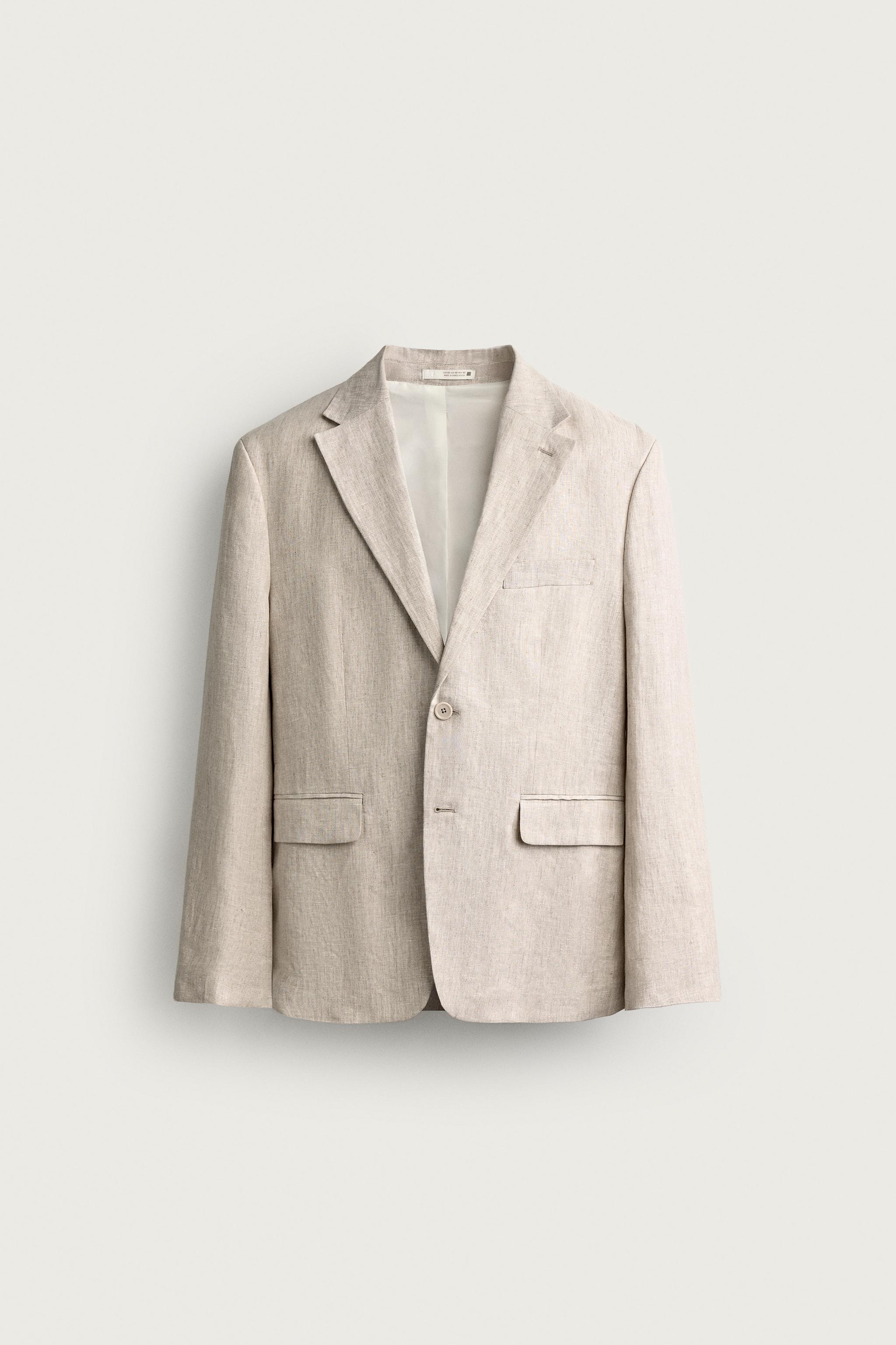 100% LINEN SUIT JACKET